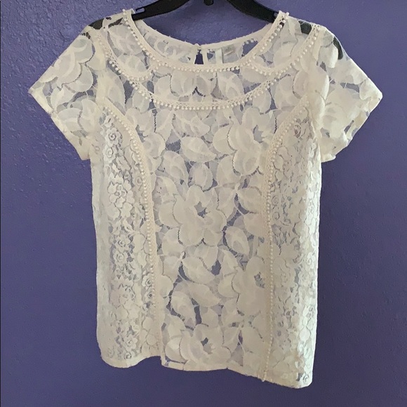 LC Lauren Conrad Tops - Lauren Conrad lace top